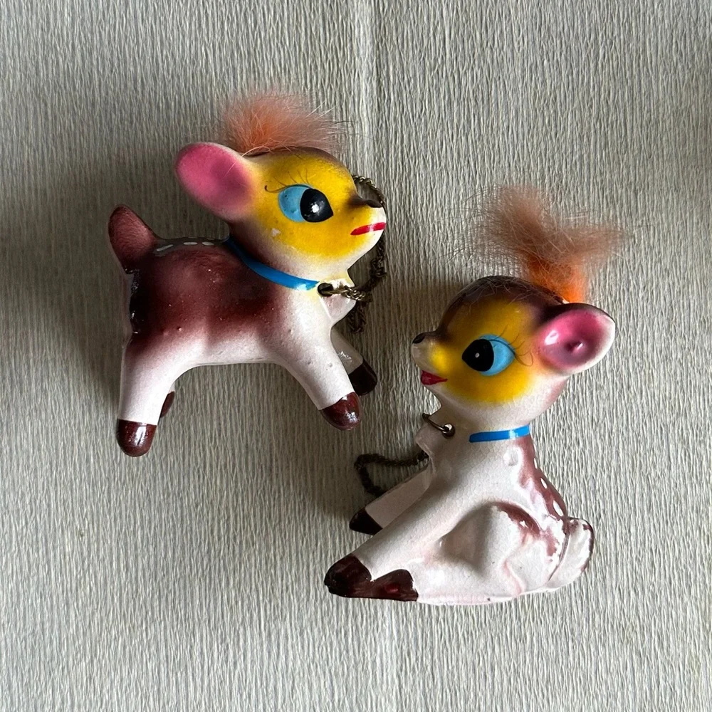 4/$100 - Vintage Ceramic Deer Figurines Set - Picture 9 of 12